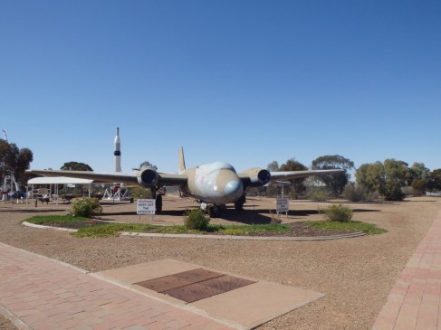 Decommissioned planes out in the desert - the only thing to see on the way to Roxby Downs