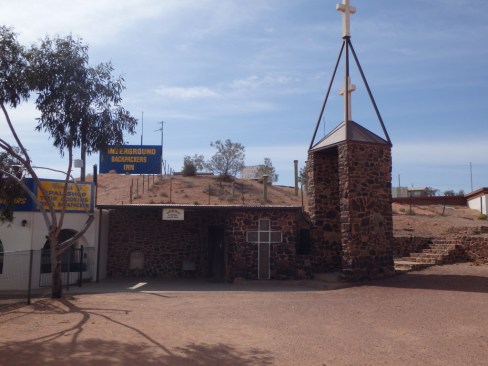 Everything is underground in Coober Pedy, even us when we were there
