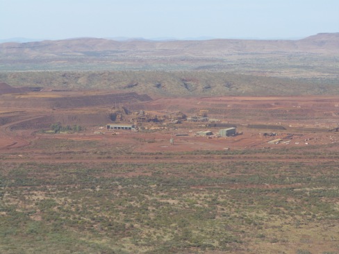 Marandoo Mine as seen from Mount Bruce